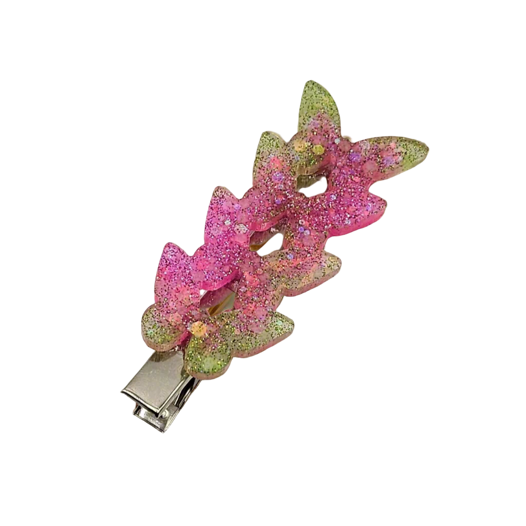 Cute Handmade Resin Long Butterfly Hair Clip