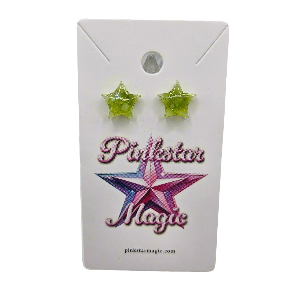 Elegant Handmade Resin Star Stud Earrings