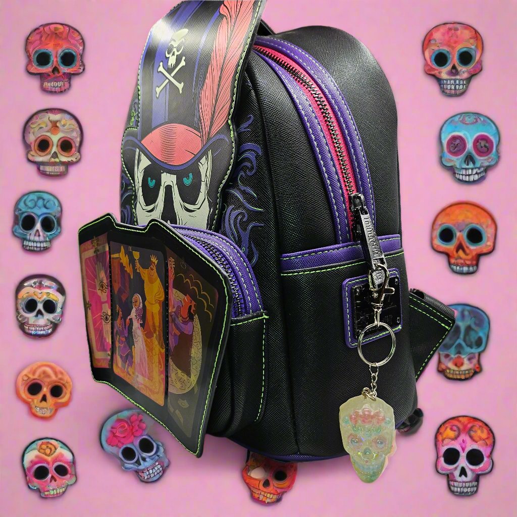 Catrina Sugar Skull Glow-in-the-Dark Keychain