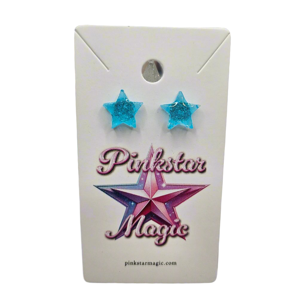 Elegant Handmade Resin Star Stud Earrings