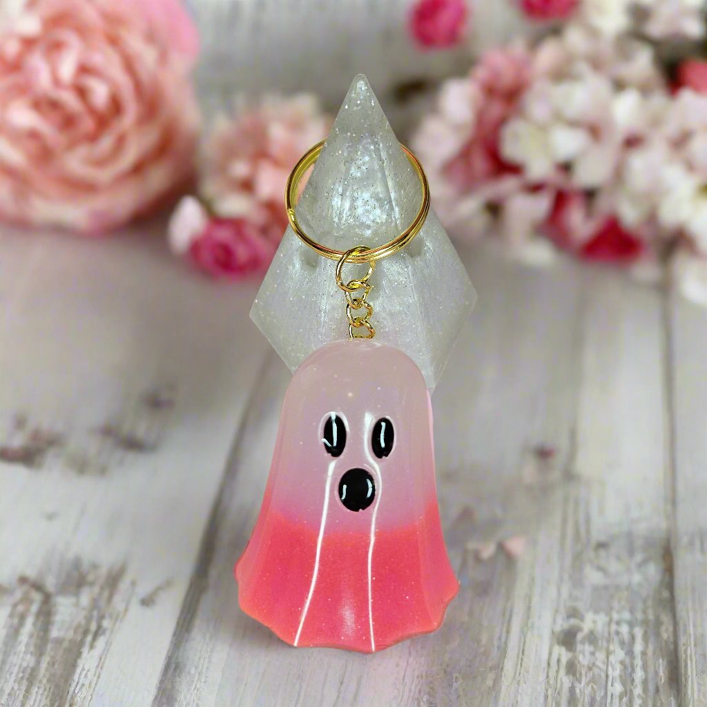 Spooky Ombre Ghost Glow-in-the-Dark Keychain