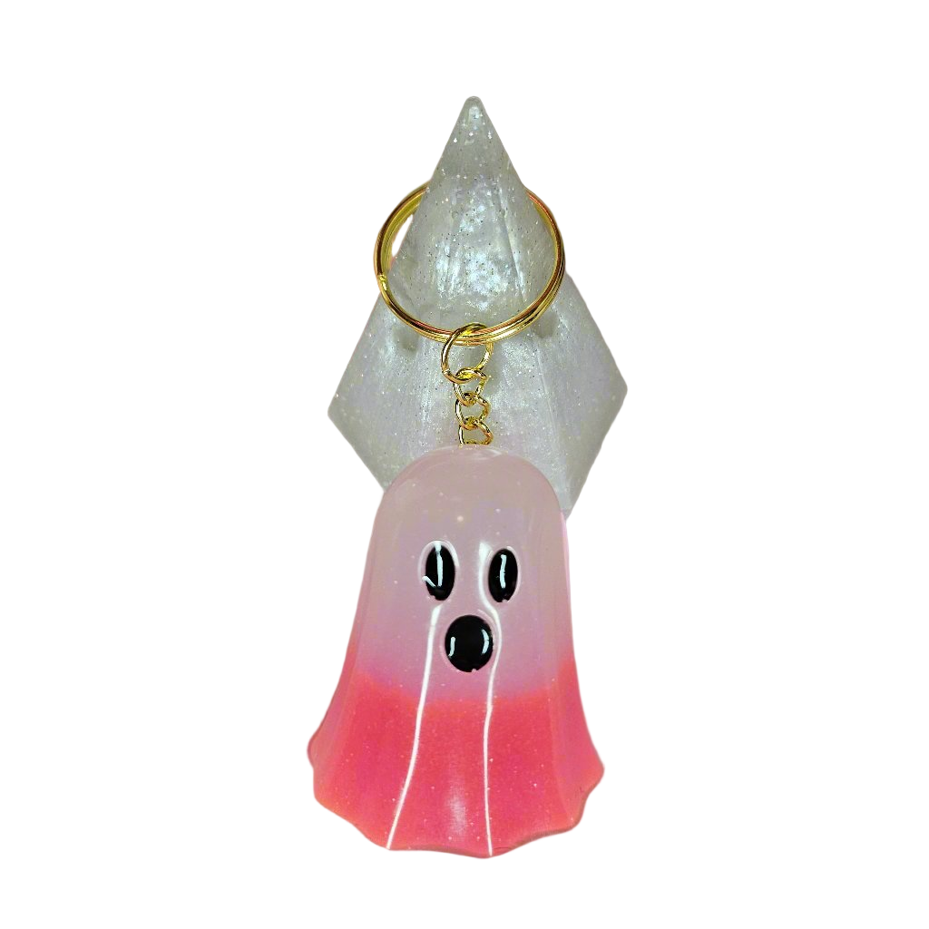 Spooky Ombre Ghost Glow-in-the-Dark Keychain