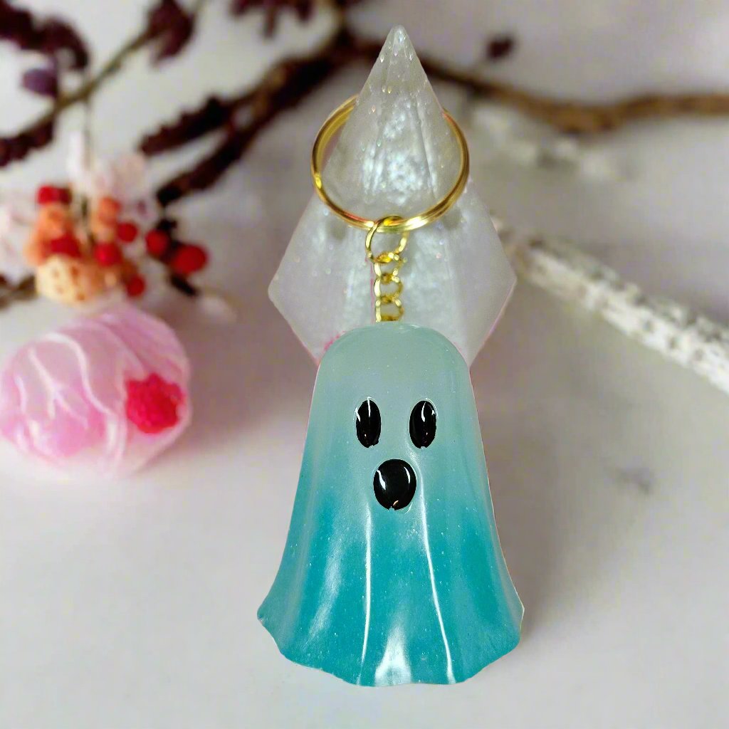 Spooky Ombre Ghost Glow-in-the-Dark Keychain