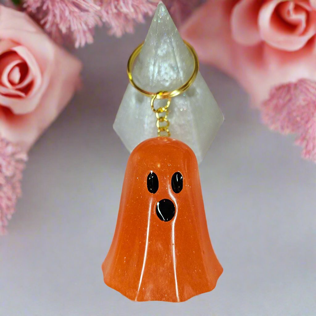 Spooky Ombre Ghost Glow-in-the-Dark Keychain