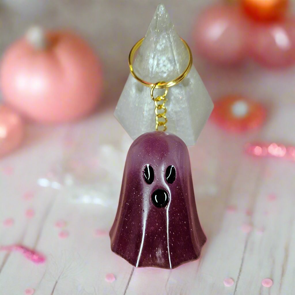 Spooky Ombre Ghost Glow-in-the-Dark Keychain