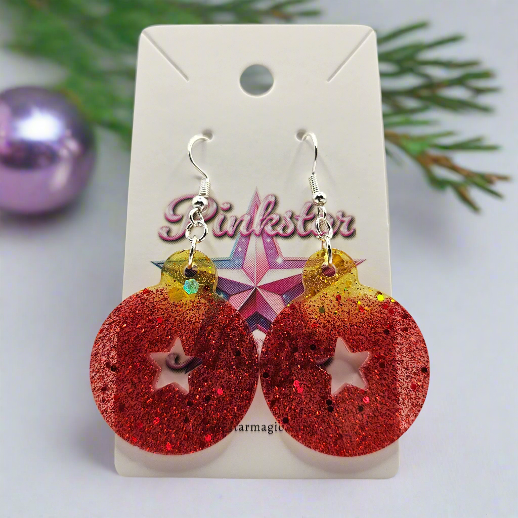 Christmas Ornaments Resin Earrings