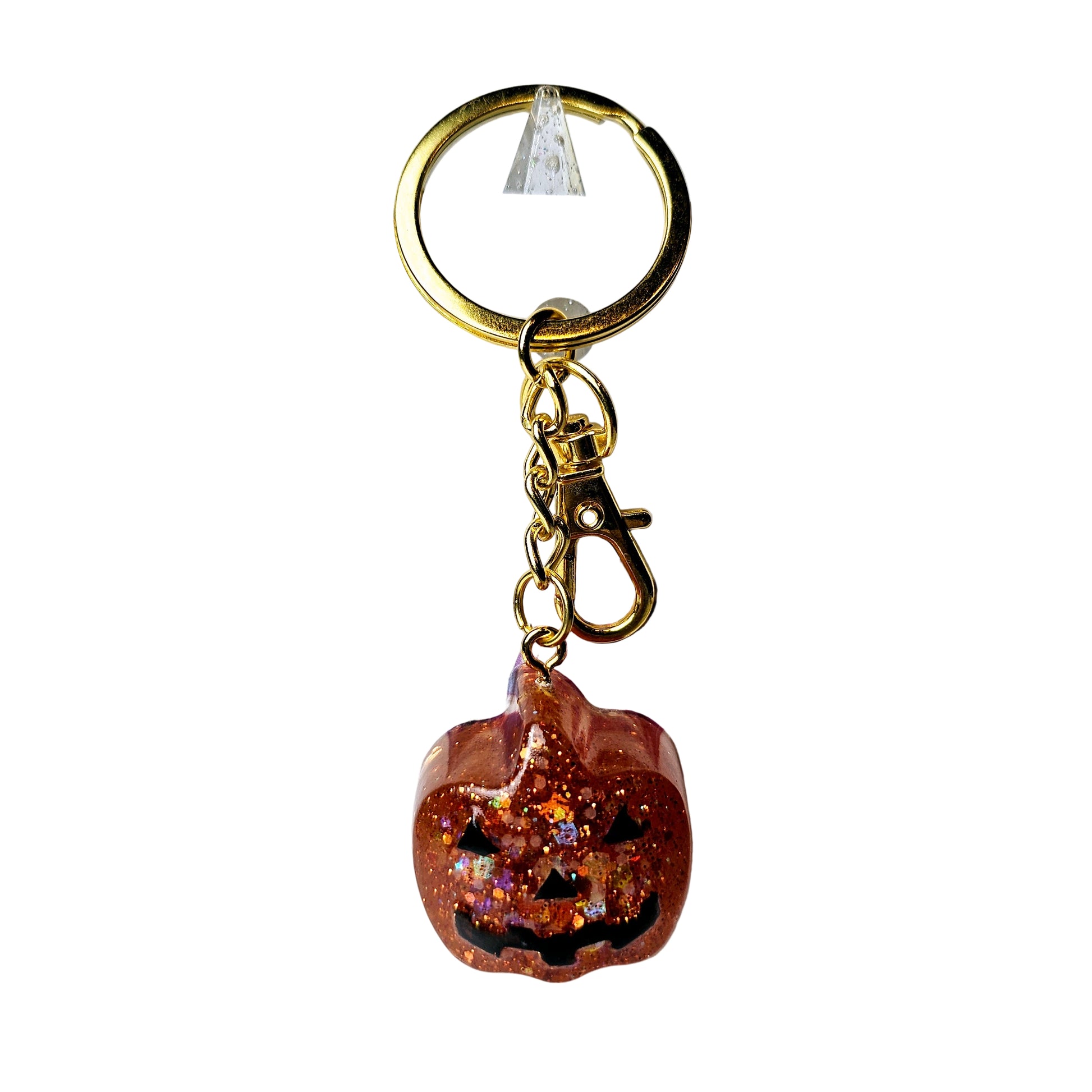 Spooky Pumpkin Glow-in-the-Dark Keychain