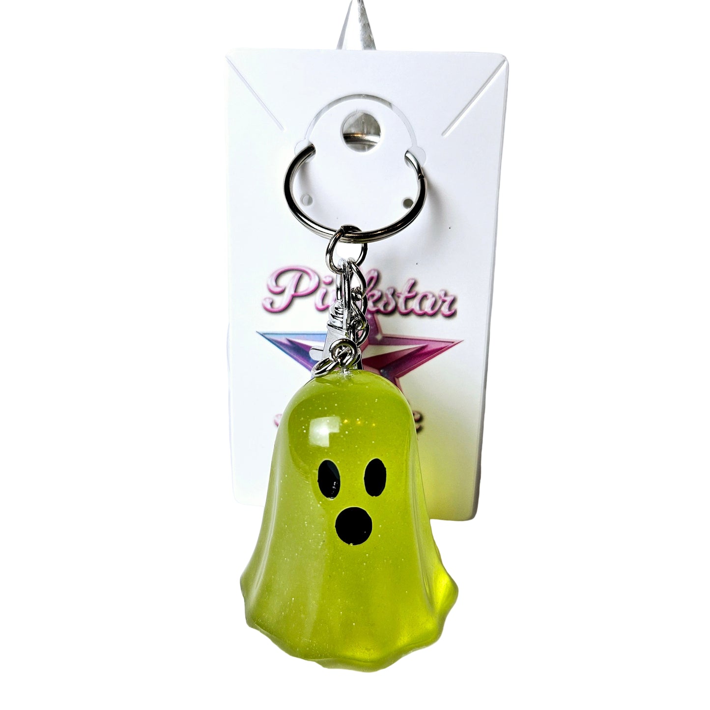 Spooky Ombre Ghost Glow-in-the-Dark Keychain
