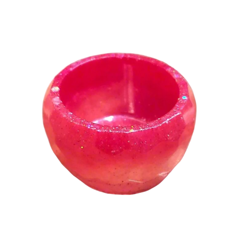 Geometric Handmade Resin Jewelry Tray