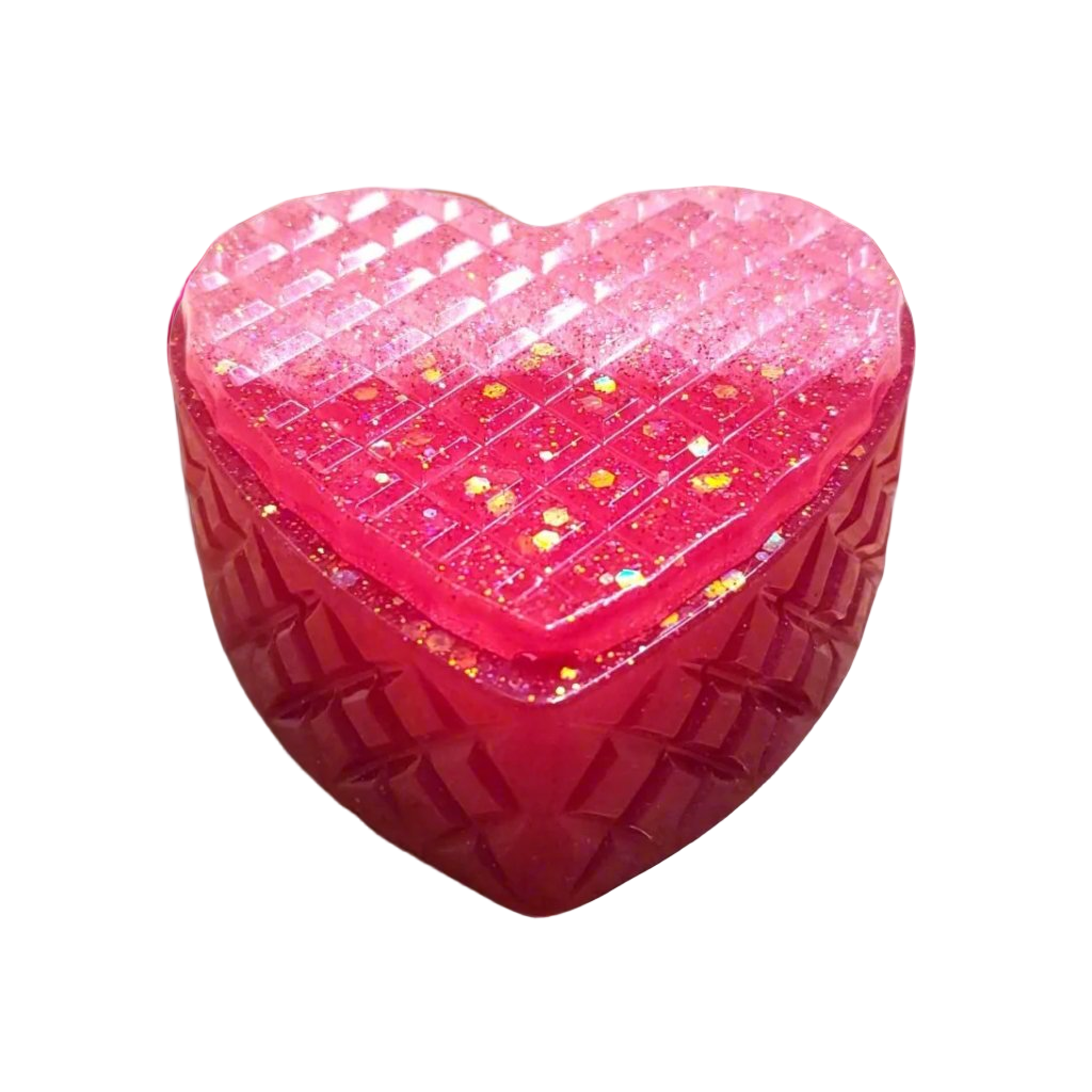 Heart Shaped Handmade Resin Jewelry Box