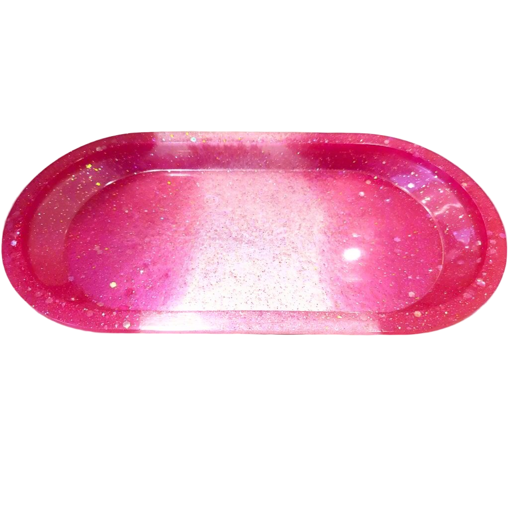 Oval Handmade Resin Jewelry & Bathroom Tray